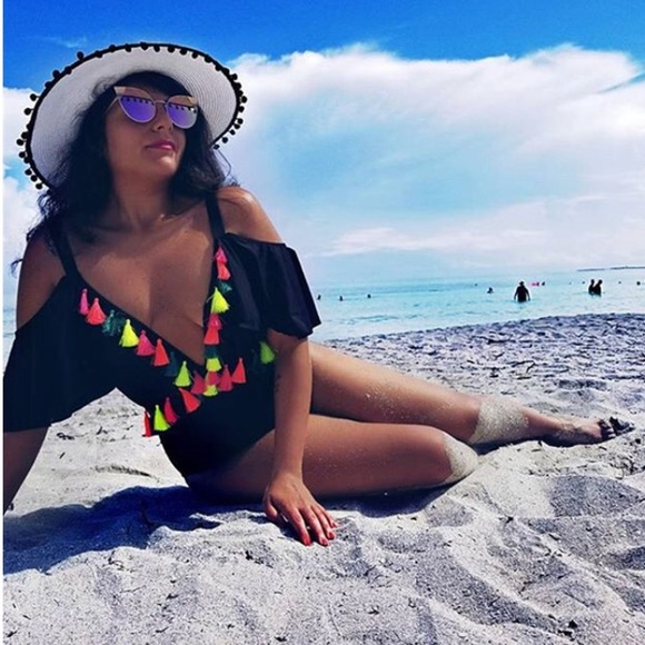 🌸 LAST ONE🌸 Sexy Colorful Fringe Swimsuit - Picture 3 of 6